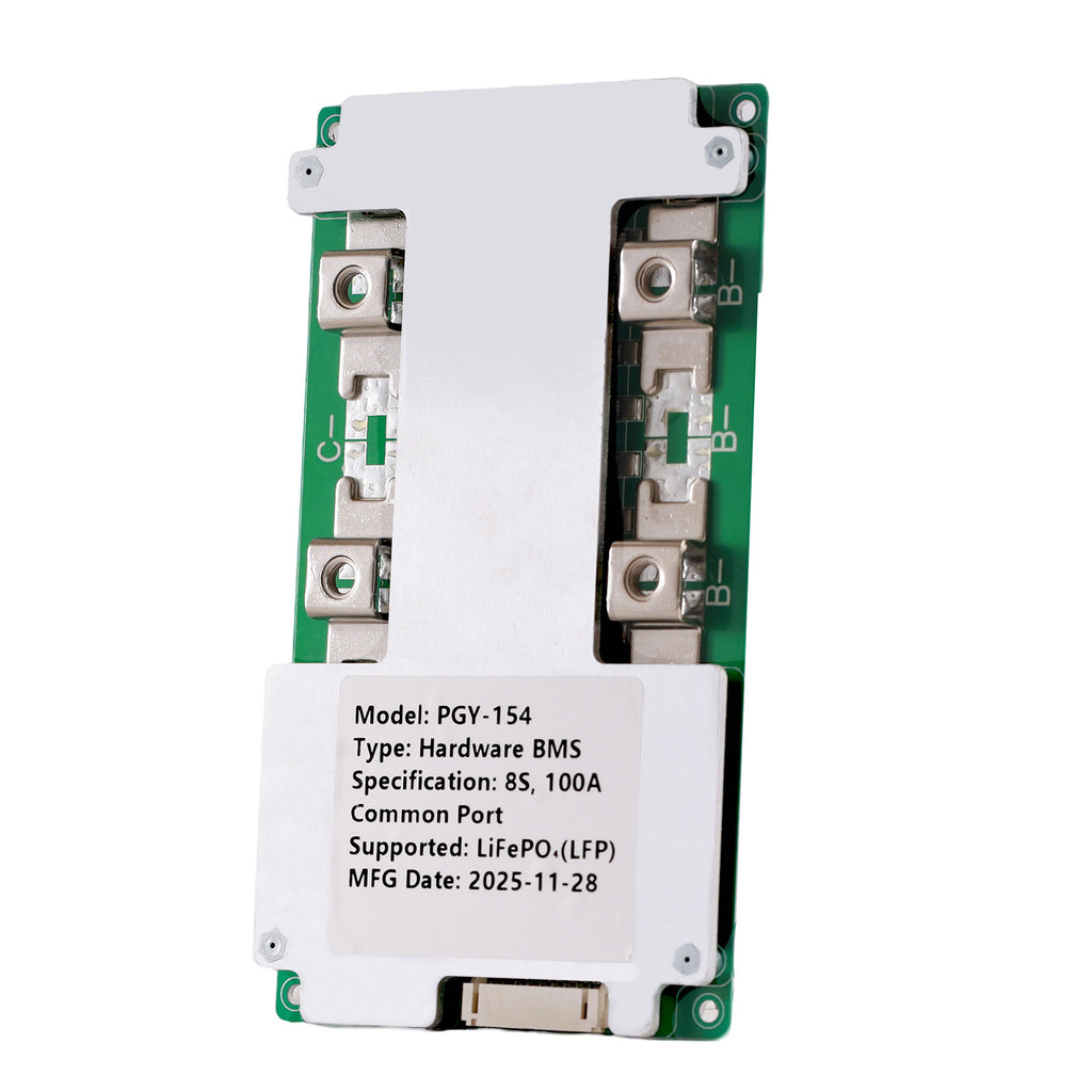 PGYBMS Hardware Protection Board PGY154 100A 6S 8S LiFePO4 Power Management & Protection Module