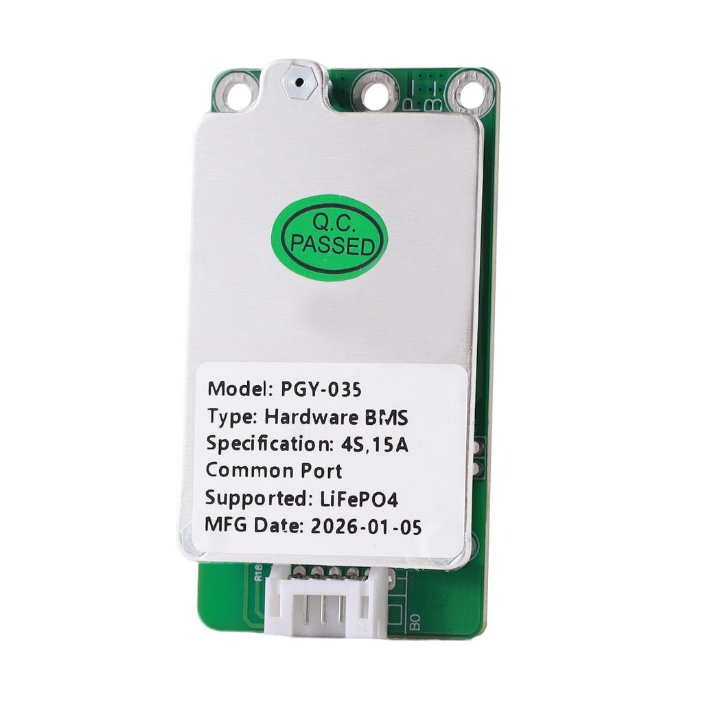 PGYBMS Hardware Protection Board PGY035 15A 4S LiFePO4 Power Management & Protection Module