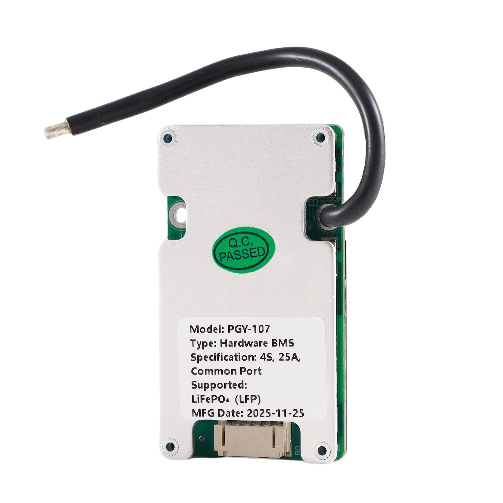 PGYBMS Hardware Protection Board PGY107 25A 4S LiFePO4 Power Management & Protection Module