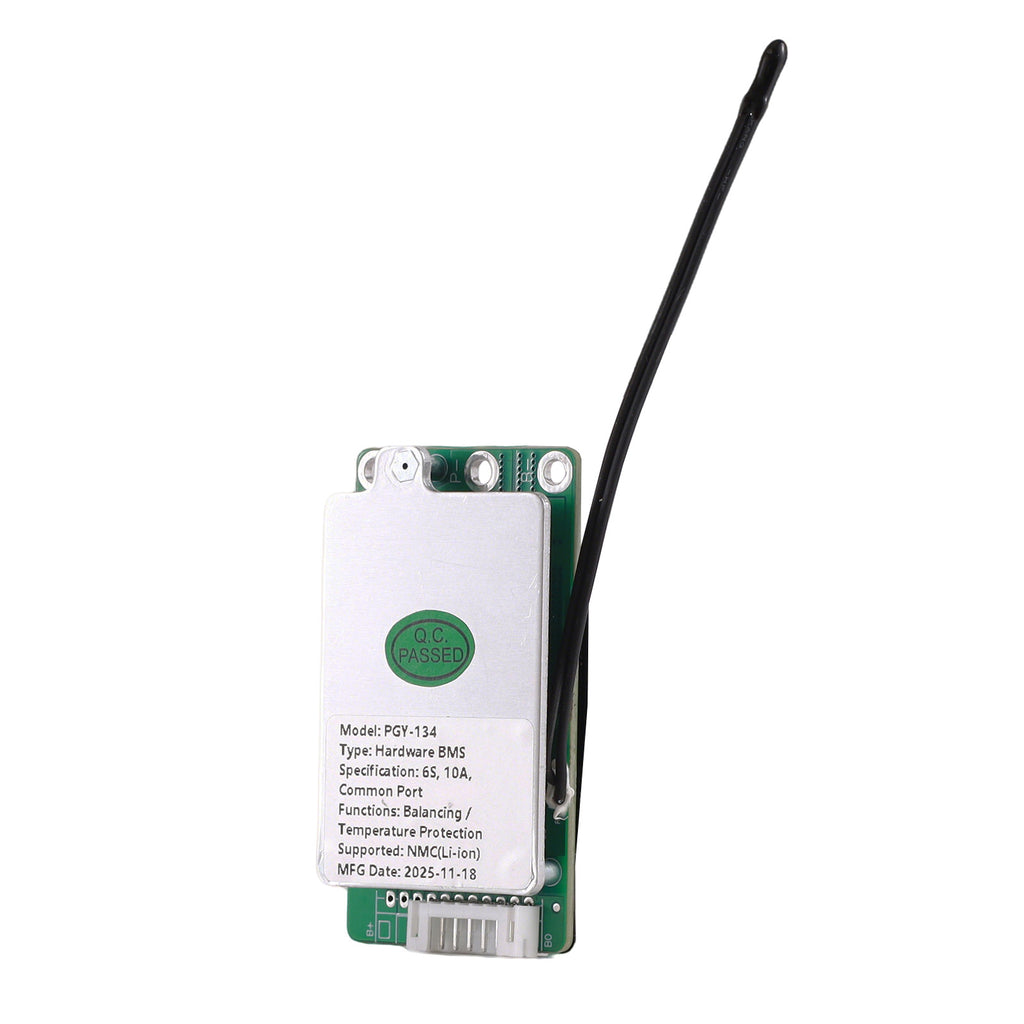 PGYBMS Hardware Protection Board PGY134 10A 6S Li-ion NMC Power Management & Protection Module