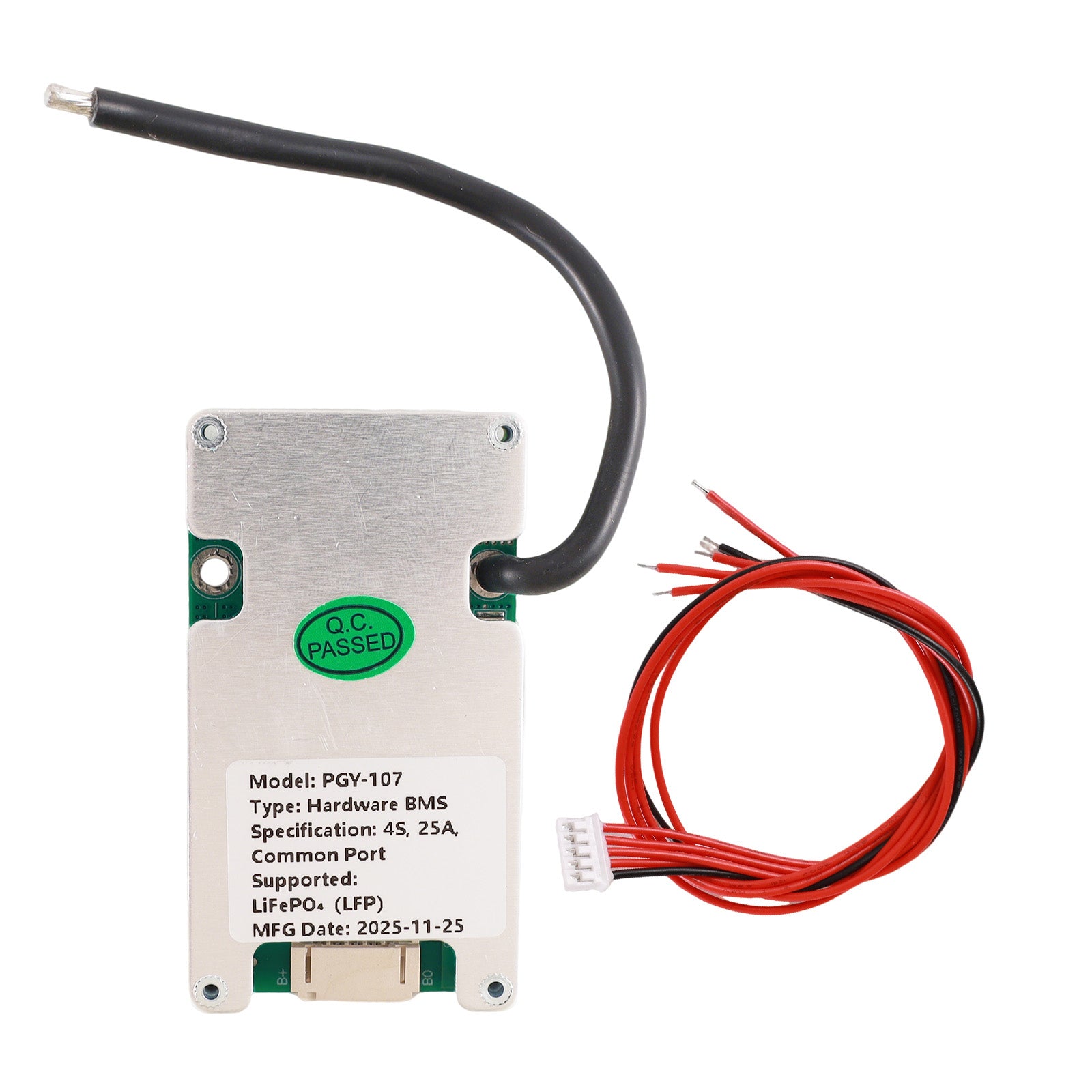PGYBMS Hardware Protection Board PGY107 25A 4S LiFePO4 Power Management & Protection Module