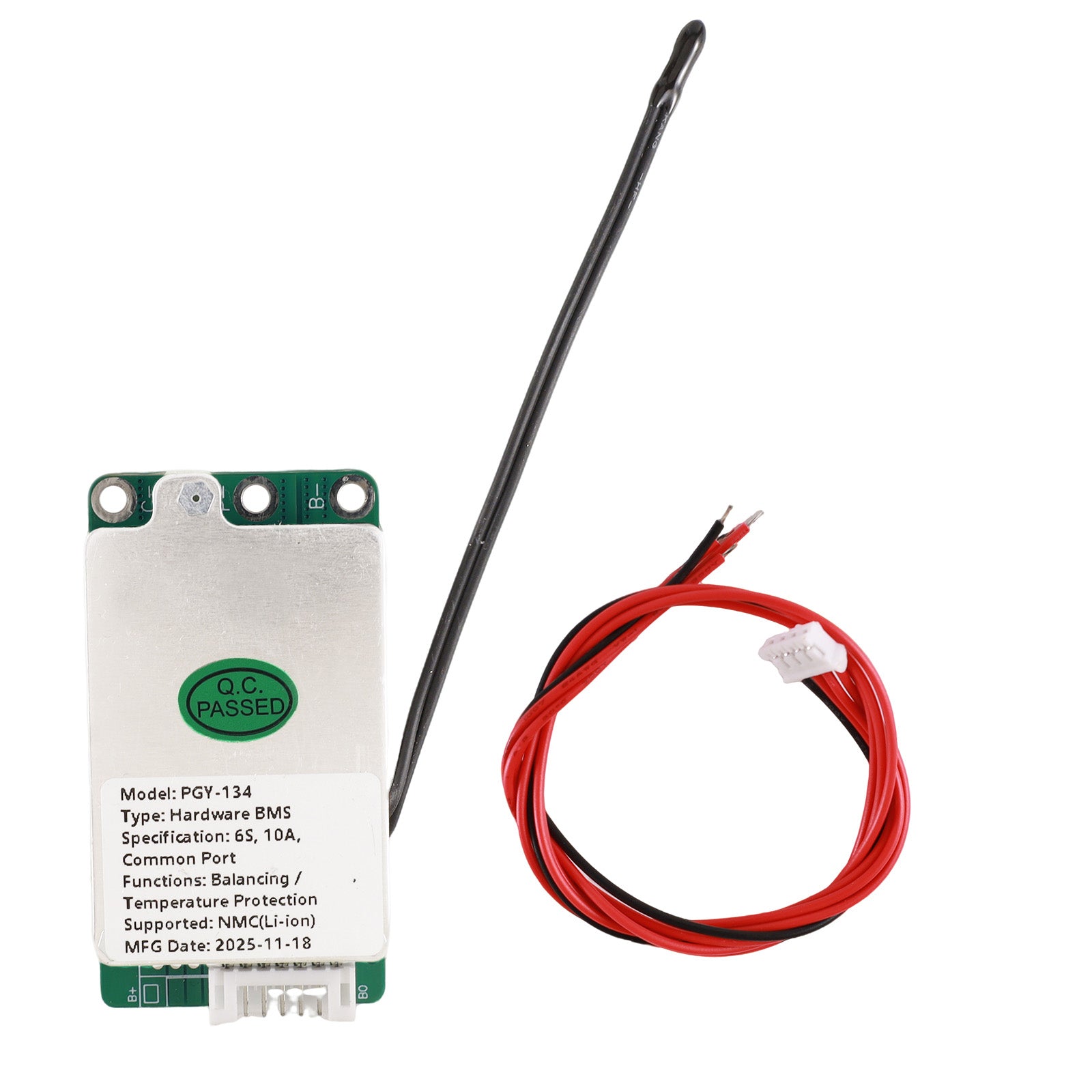 PGYBMS Hardware Protection Board PGY134 10A 6S Li-ion NMC Power Management & Protection Module