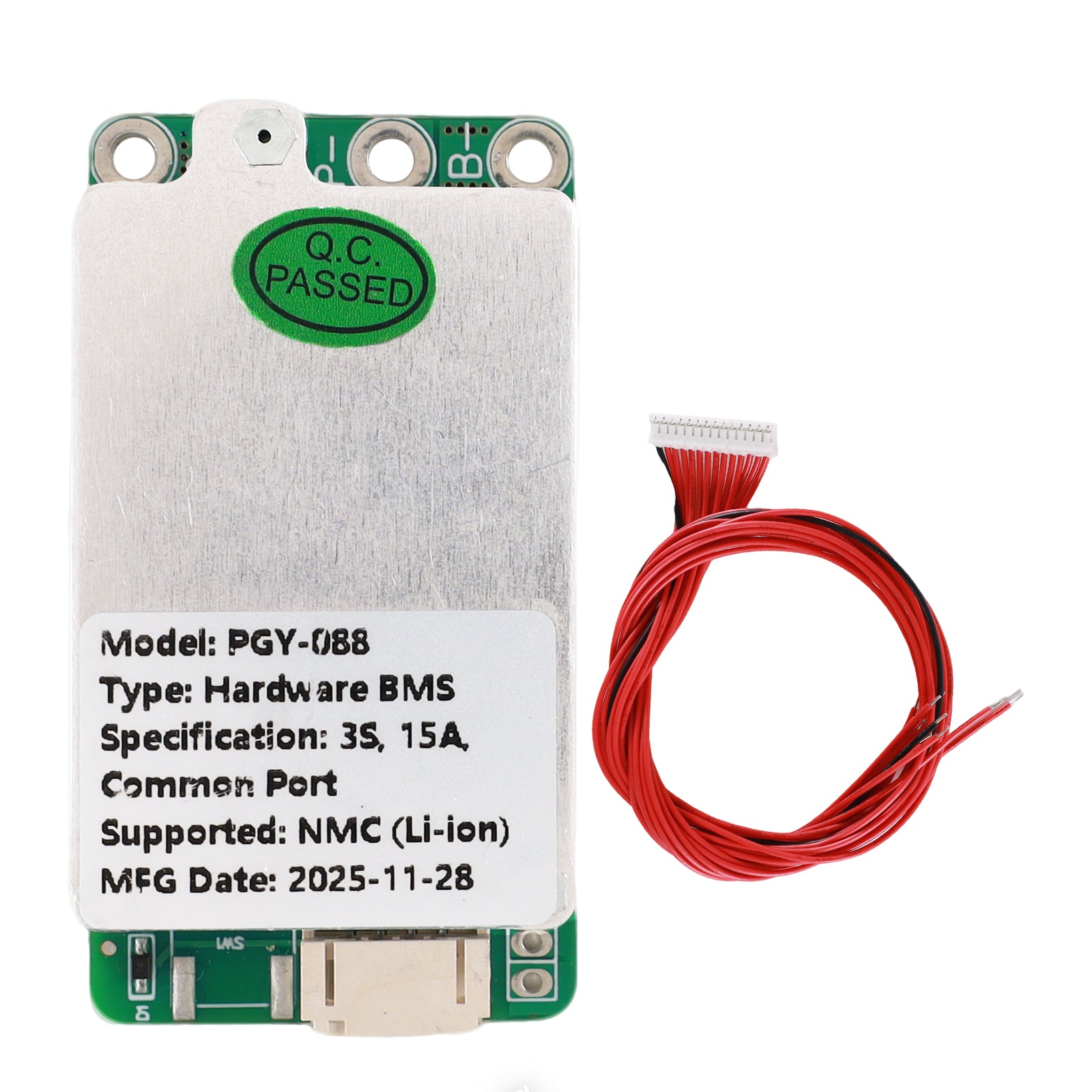 PGYBMS Hardware Protection Board PGY088 10A15A 3S Li-ion NMC Power Management & Protection Module