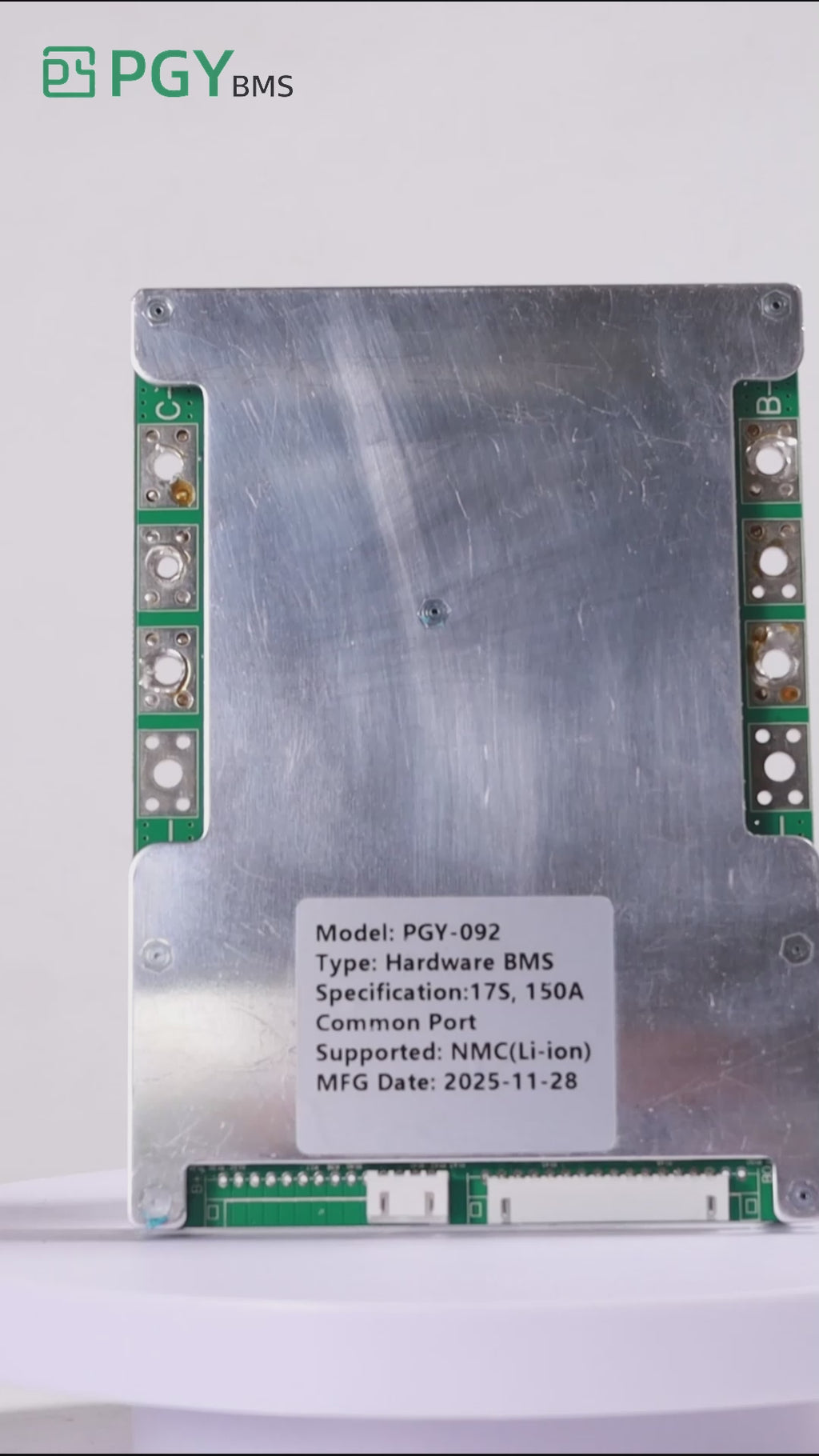 PGYBMS Hardware Protection Board PGY092 150A 17S Li-ion NMC Power Management & Protection Module