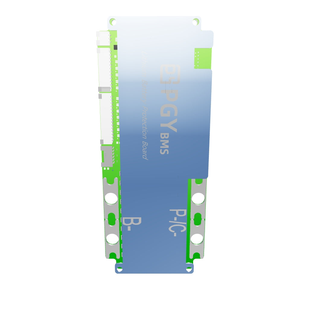 PGYBMS Protection Board Polished Silver for Lithium Battery Packs 8S–24S 40A–150A Battery Management and Protection Module (PGY157G)