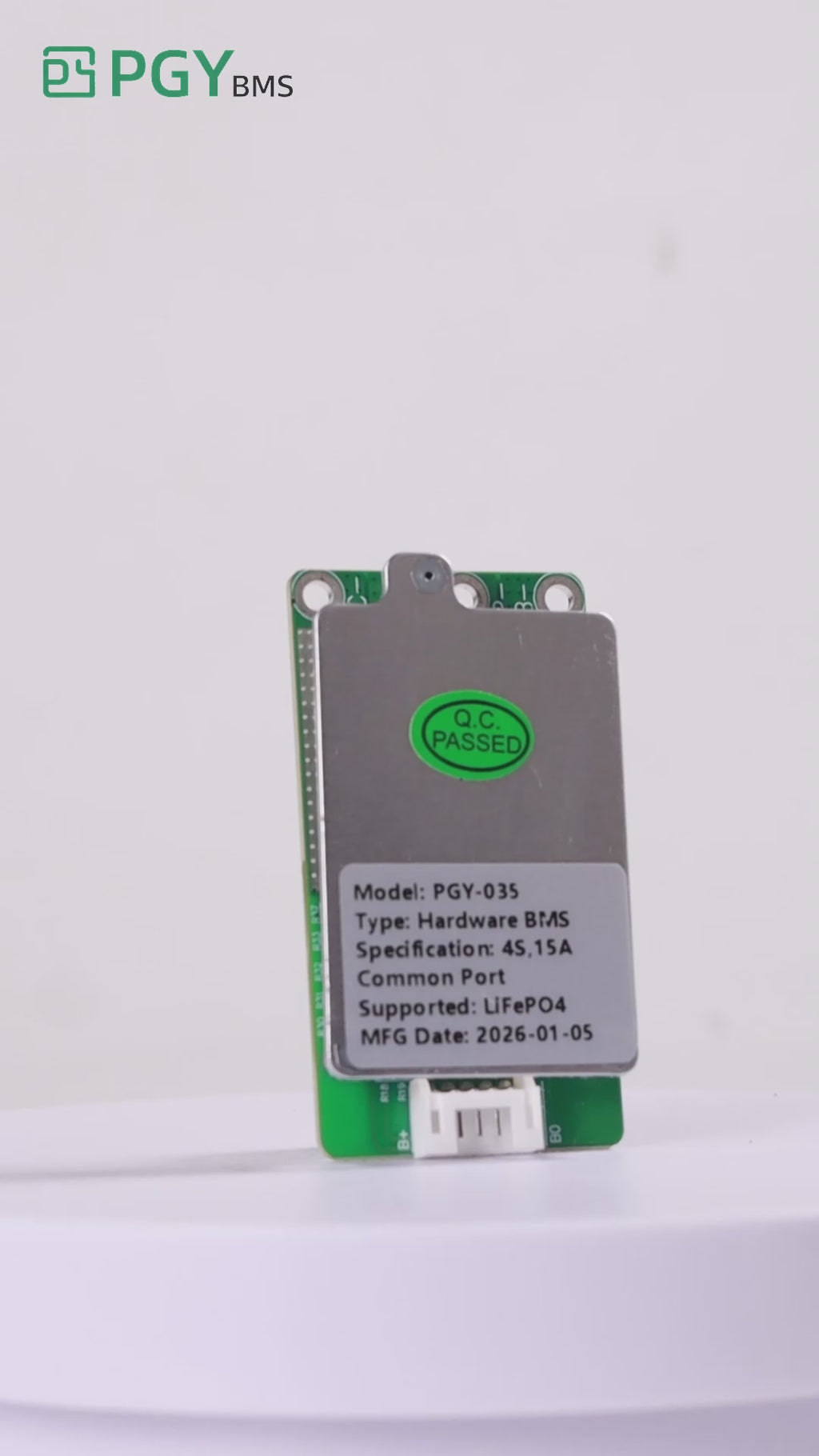 PGYBMS Hardware Protection Board PGY035 15A 4S LiFePO4 Power Management & Protection Module