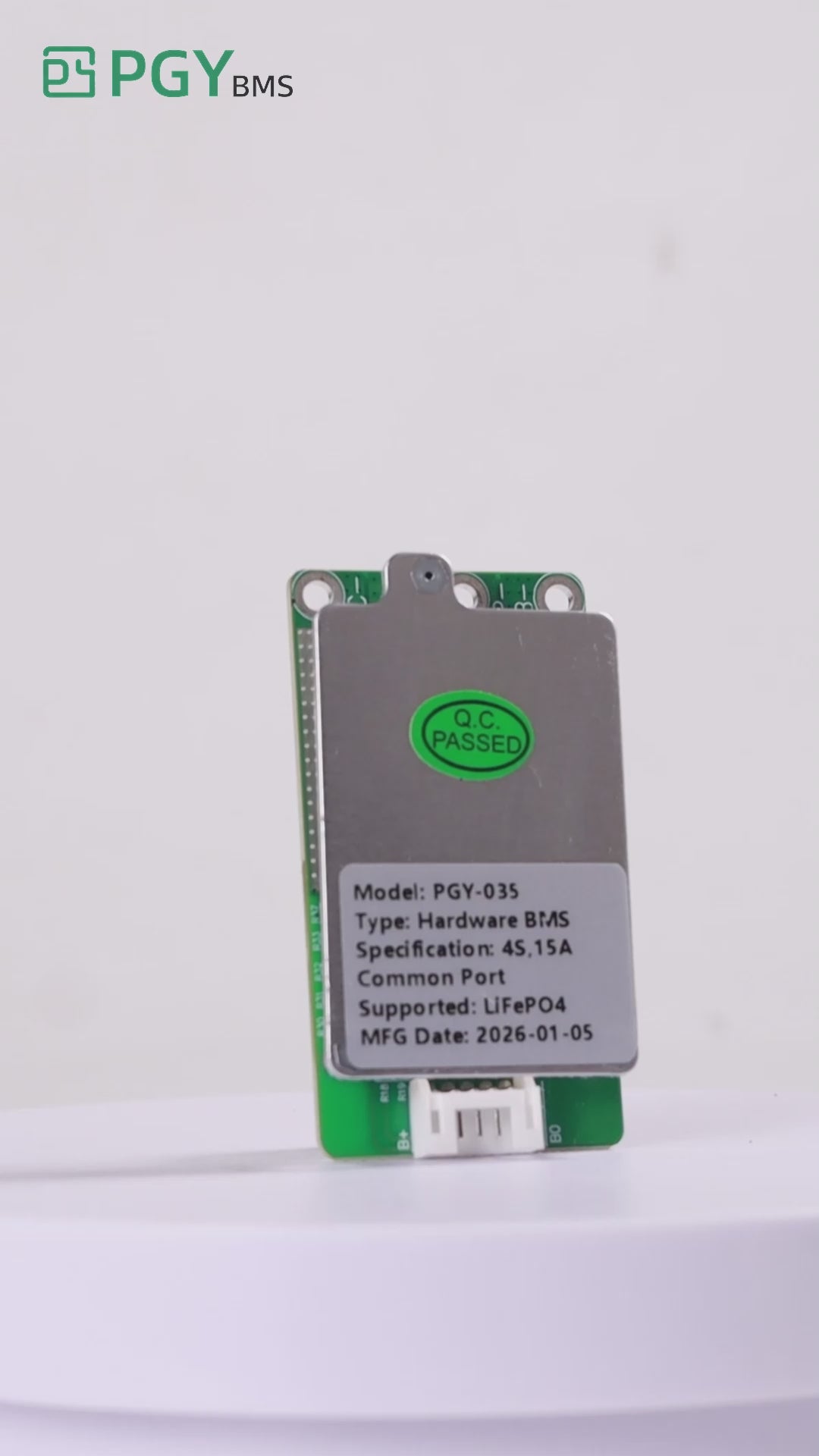 PGYBMS Hardware Protection Board PGY035 15A 4S LiFePO4 Power Management & Protection Module