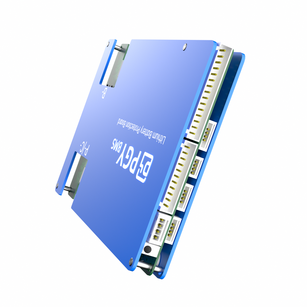 PGYBMS Smart Protection Board Satin Blue for Lithium Battery Packs 8S–24S, 40A–150A Battery Management & Protection Module (PGY141B)
